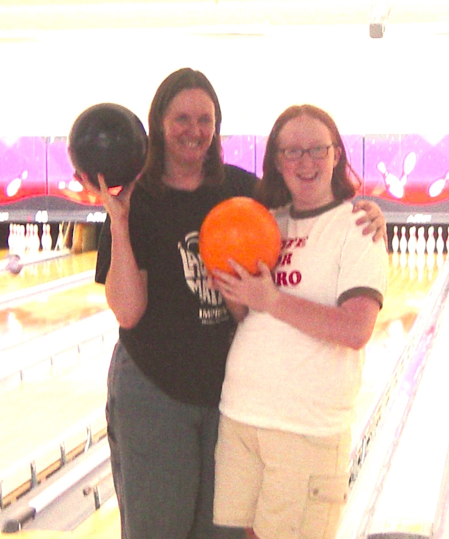 Mom and Emile Bowling for Ideas
